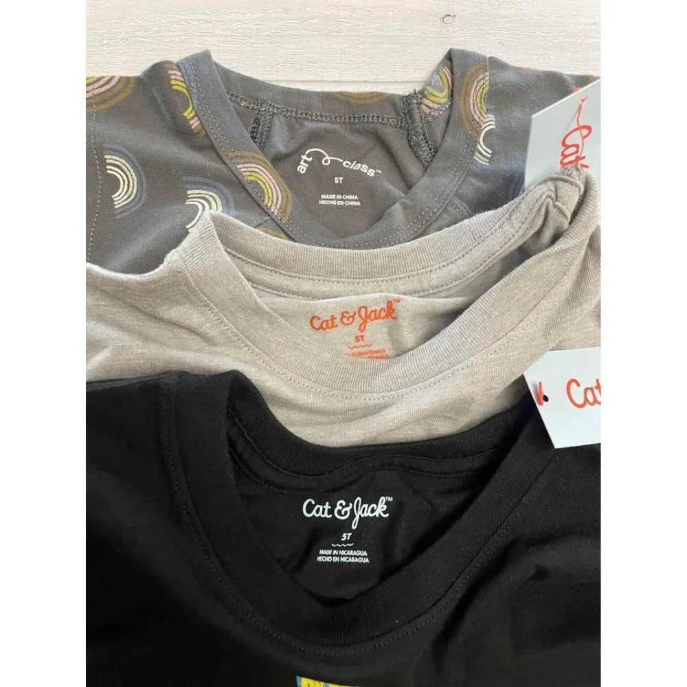 kids cat‎ & jack/ art class tshirt bundle 5T